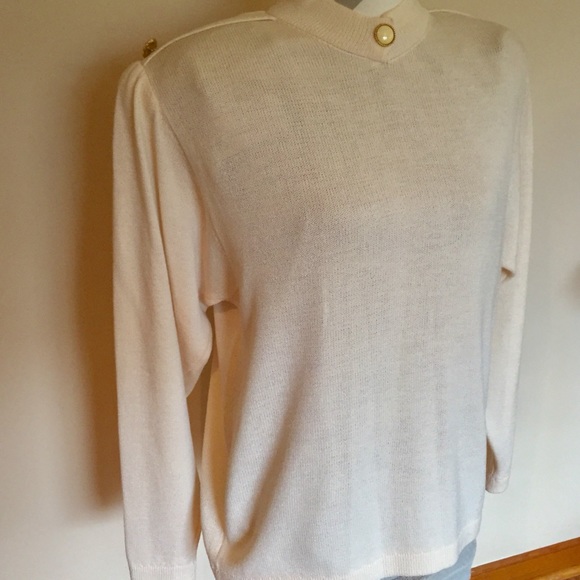ST. JOHN KNIT LONG SLEEVE SWEATER TOP - Picture 7 of 8